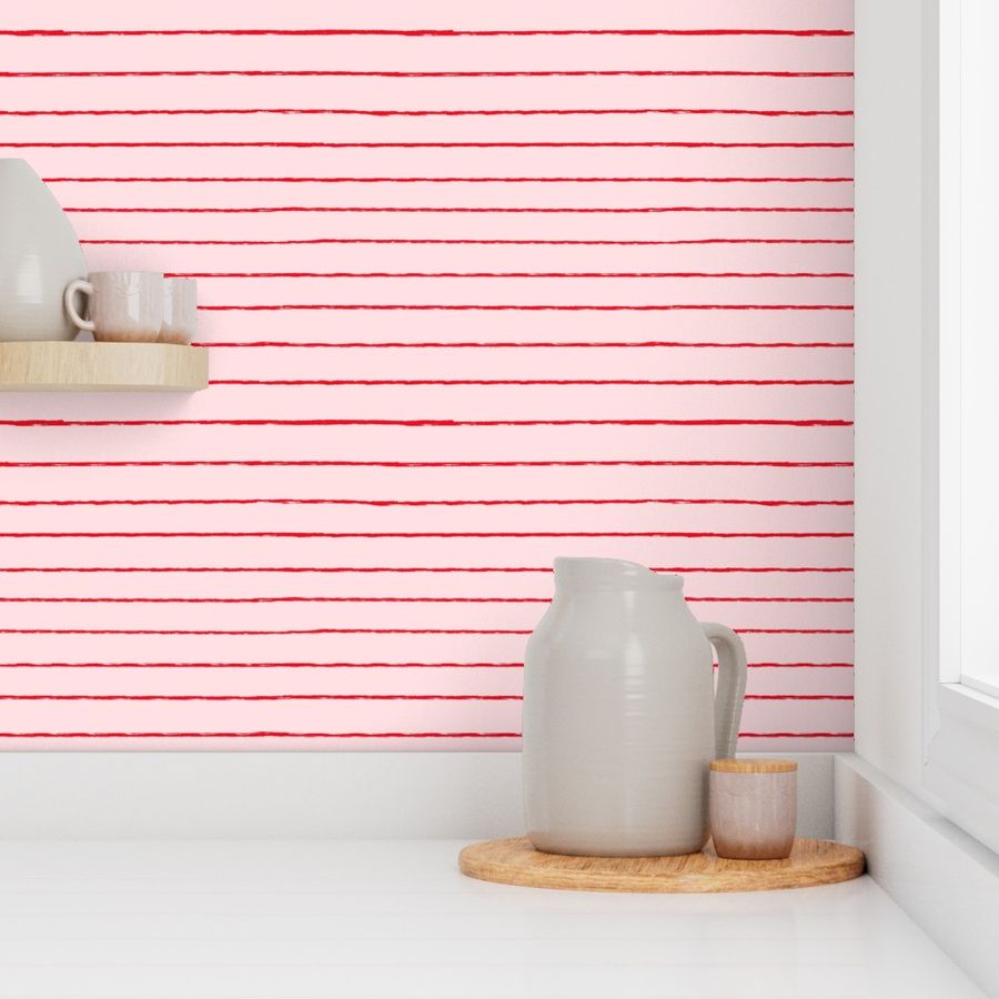 pink blush stripes