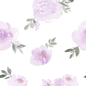 Dreamy Pastel  Floral // Lilac