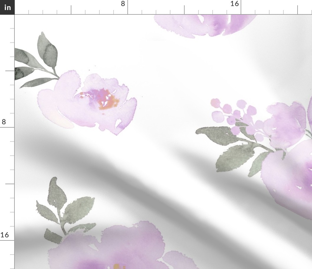 Dreamy Pastel  Floral // Lilac