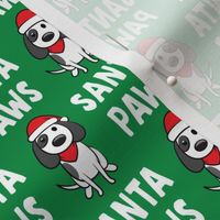 (small scale) Santa Paws - Christmas dog - green - LAD19