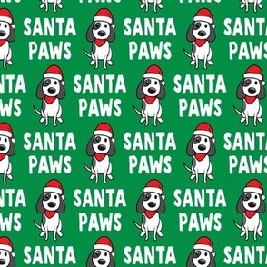 (small scale) Santa Paws - Christmas dog - green - LAD19