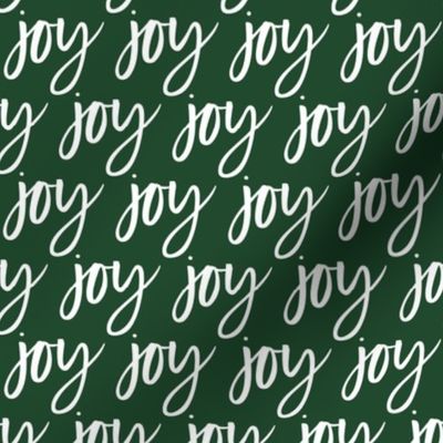 Joy - Christmas green typography - LAD19