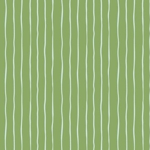 Hand Drawn Teal Green Stripe