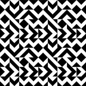 BW  Chevron Abstract Angles 