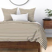 Horizontal Stripes Brushed Gold and White