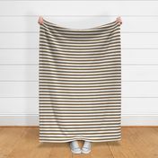 Horizontal Stripes Brushed Gold and White