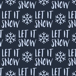 Let It Snow Fabric, Wallpaper and Home Decor | Spoonflower