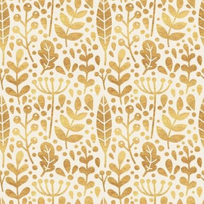 Neutral retreat - golden leaves - small scale