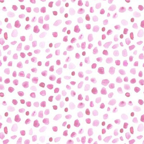 Lots of berry dots, watercolor pink brush strokes