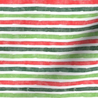 Christmas Stripes - green & red - LAD19
