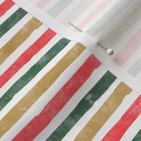 Christmas Stripes - gold, green, red - LAD19