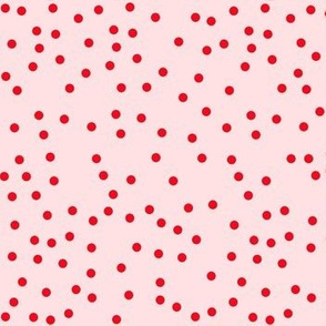 bright pink and red dots