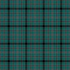 Plaid in Green White and Black