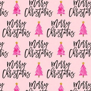 Merry Christmas - script tree on pink - LAD19