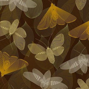 Bronze Flittery Linocut Moths