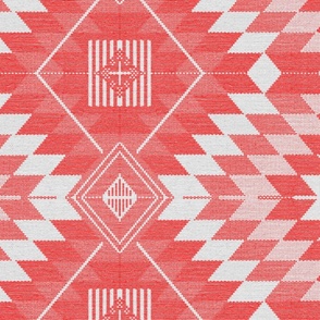 digital kilim coral large scale