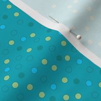 12" Retro Tropic Confetti Dots