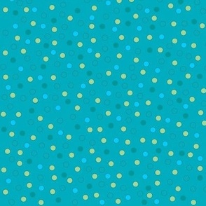 12" Retro Tropic Confetti Dots