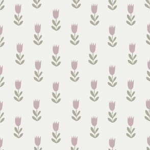 tulips fabric - sfx1905, sfx0110, earth toned fabric, baby fabric, linen trend, terracotta, prairie, baby girl fabric, hippie boho fabric, linocut tulips fabric