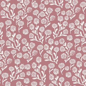 daisies fabric - clover sfx1718 - daisy fabric, delicate ditsy floral fabric, ditsy daisies, prairie floral fabric, baby girl fabric, trendy nursery fabric