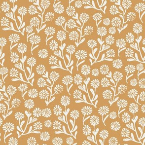 daisies fabric - oak leaf sfx1144 - daisy fabric, delicate ditsy floral fabric, ditsy daisies, prairie floral fabric, baby girl fabric, trendy nursery fabric