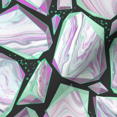 Vaporwave Marble Shards