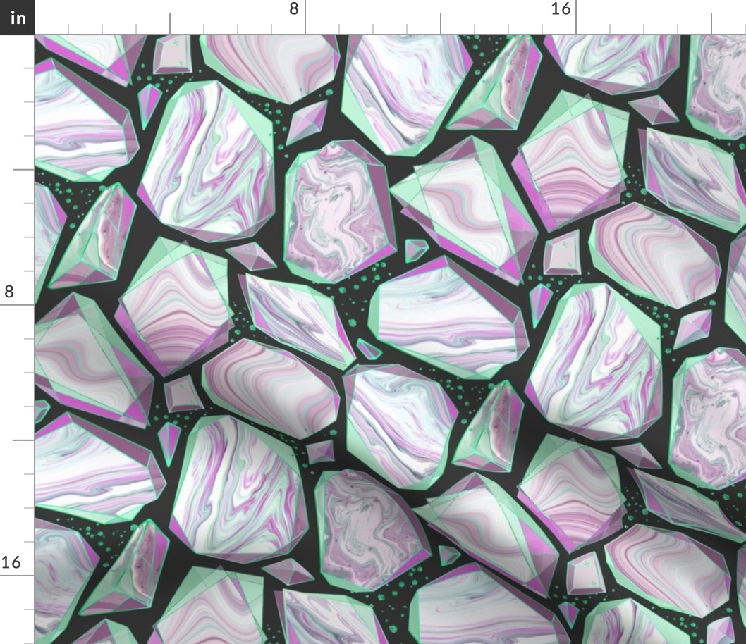 Vaporwave Marble Shards