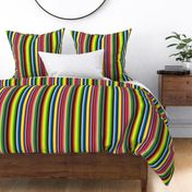 Mexican Serape Stripe Blanket No. 1 - Smaller Scale