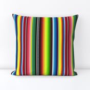 Mexican Serape Stripe Blanket No. 1 - Smaller Scale