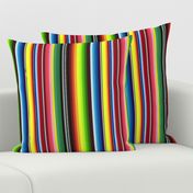 Mexican Serape Stripe Blanket No. 1 - Smaller Scale