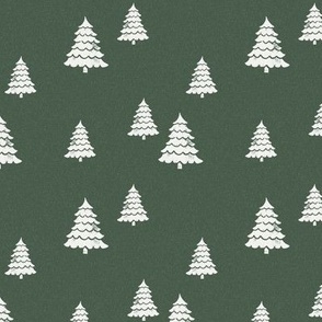 fir hunter green - sfx0315, fir tree, pine tree, christmas tree, xmas tree, holiday tree, christmas fabric - holidays fabric