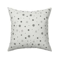snow coffee - sfx1111, snowflakes, winter fabric, christmas fabric, holiday fabric - christmas
