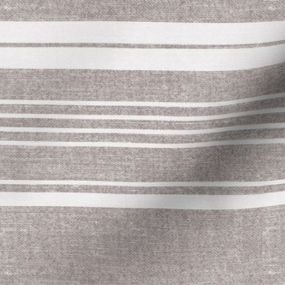 Pathway - Textured Stripe Flax Large Scale