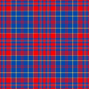 Blue Red Yellow Gray Plaid