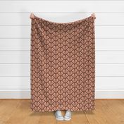 Blooming Scallop Shell in Peach and Browns