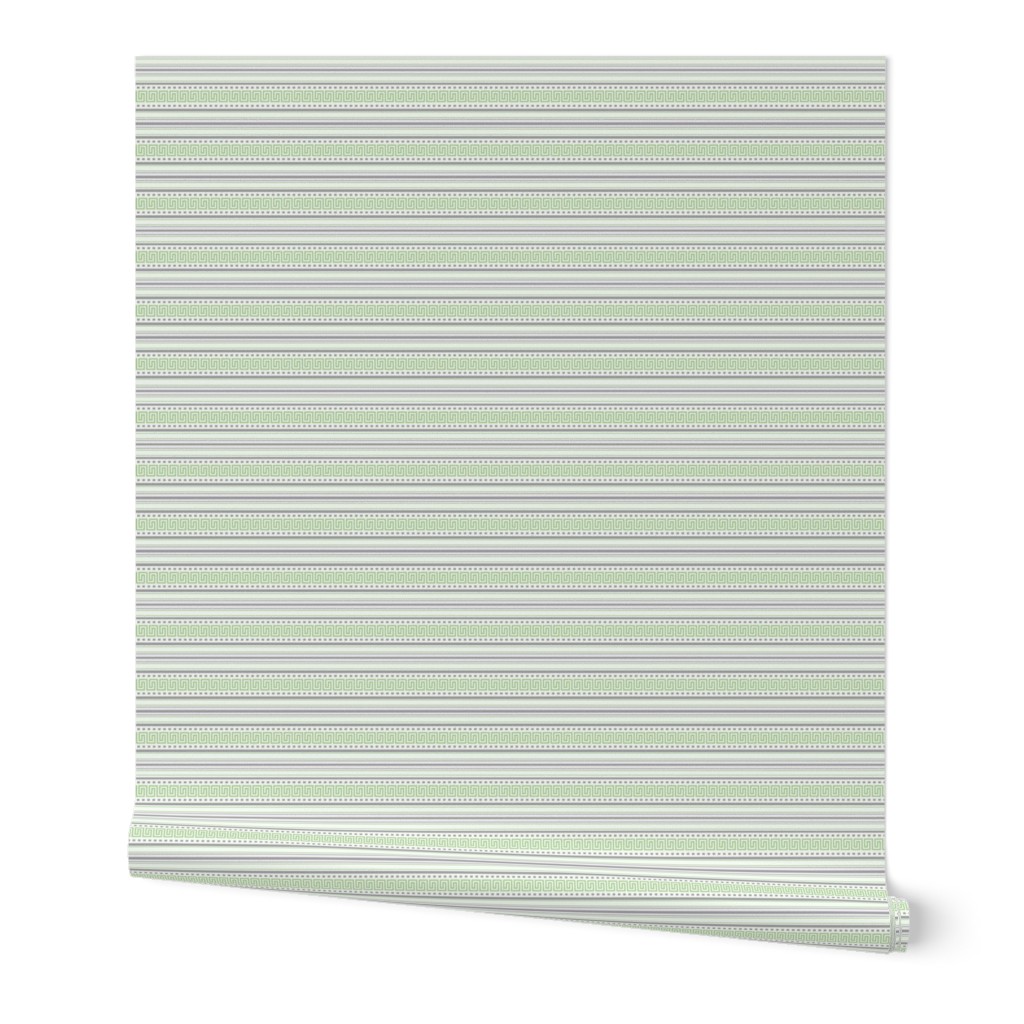 Fret Stripe Pistachio Green-Charcoal Grey