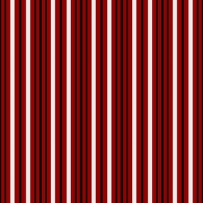 Vertical Stripes Black Crimson Cream