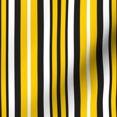 Stripes Yellow Black White