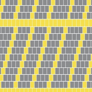 Stadium Seating Quilting in Yellow and Gray Pantone 2021 no 19