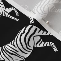 Zebra Stampede Black and White