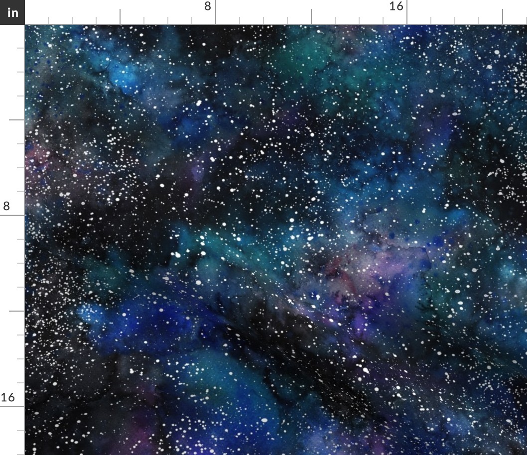 Galaxy deep space seamless, thousands of stars, starry night sky