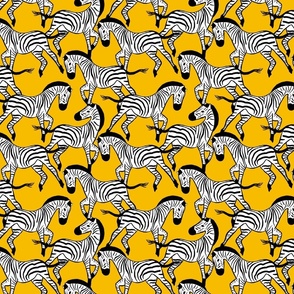 Zebra Stampede Yellow