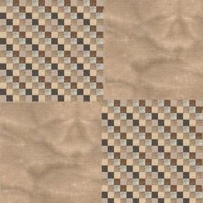 2 Checks Coordinate for Cheater Quilt