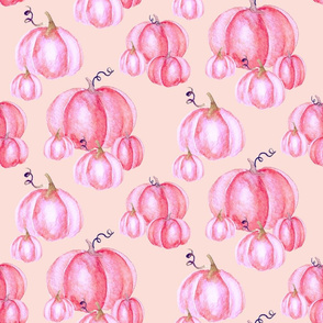 Pumpkin Patch  Pink on Pink | LARGE | Renee Davis