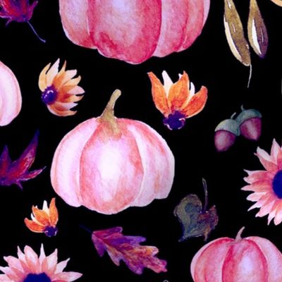 Pink Pumpkin Party | Black | Renee Davis