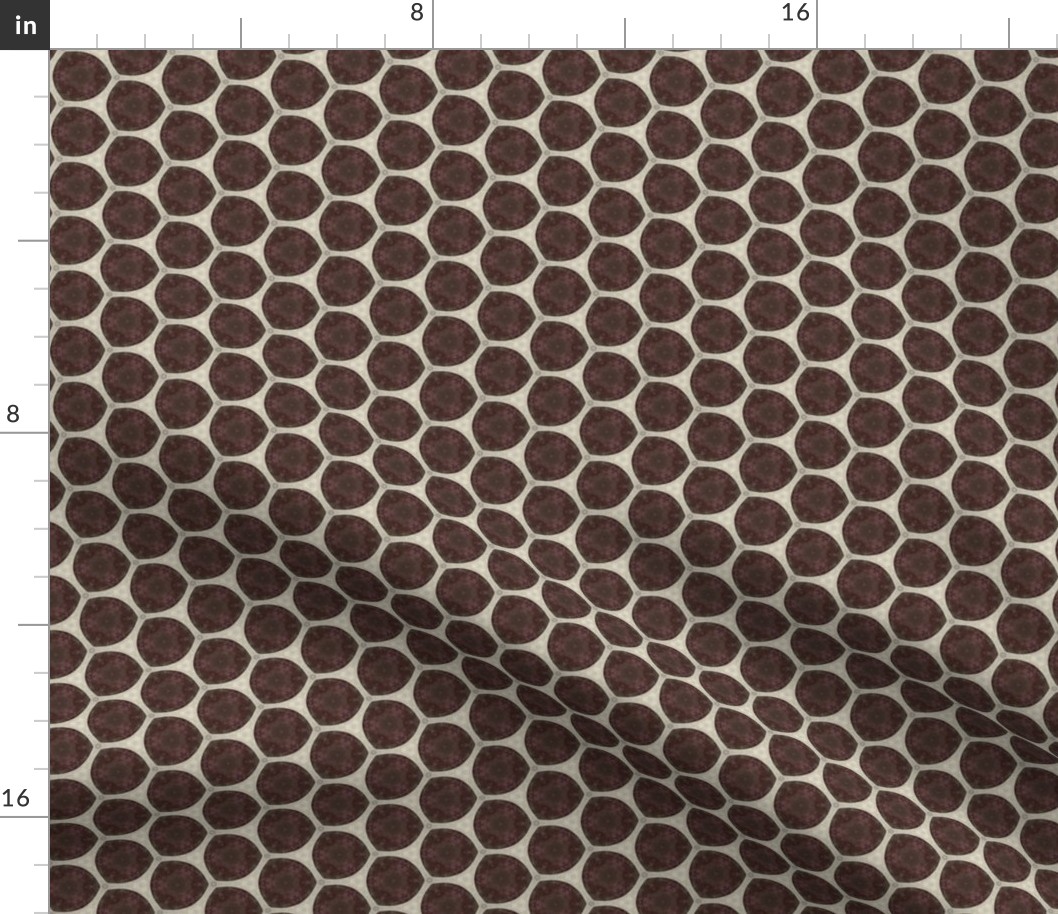 19-11a Purple Gray Black Ivory Geo Geometric Spots Dots