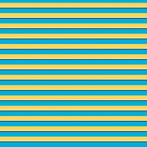 Save / The Reign of the Honey Bee   -Azure Blue and Yellow Stripes  