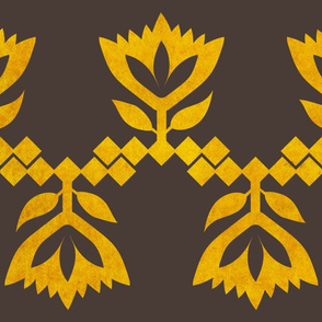 Golden-brown-Lotus-big-pattern