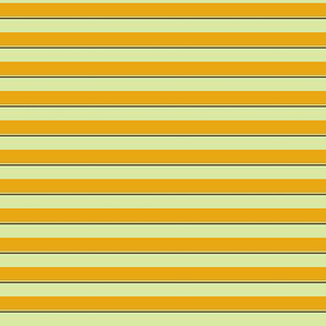 Horizontal Stripe / Save the Reign of the Honey Bees / geometric -gold and soft apple green 