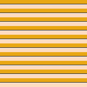 Horizontal Stripe / Save the Reign of the Honey Bee / Peach  